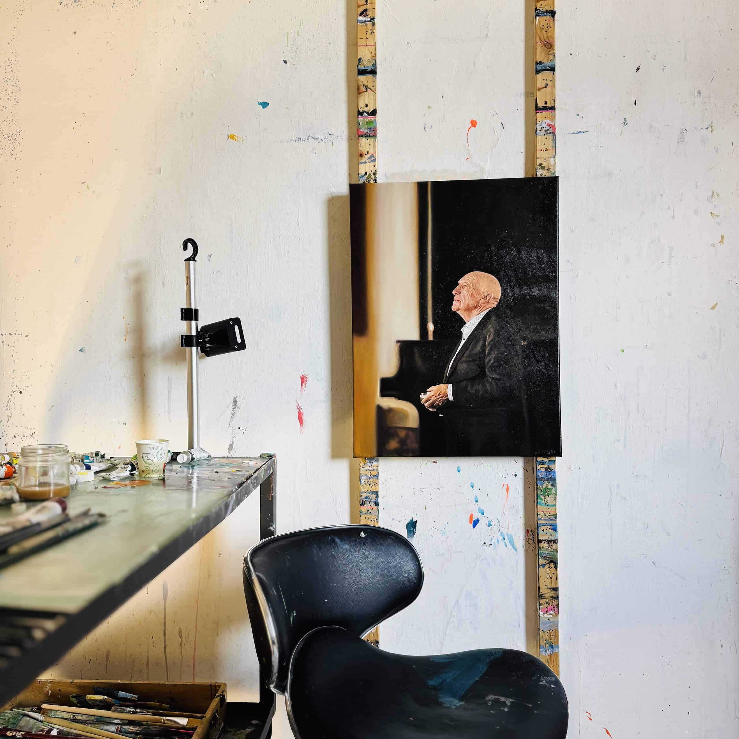 portraitmalerei zürich mann